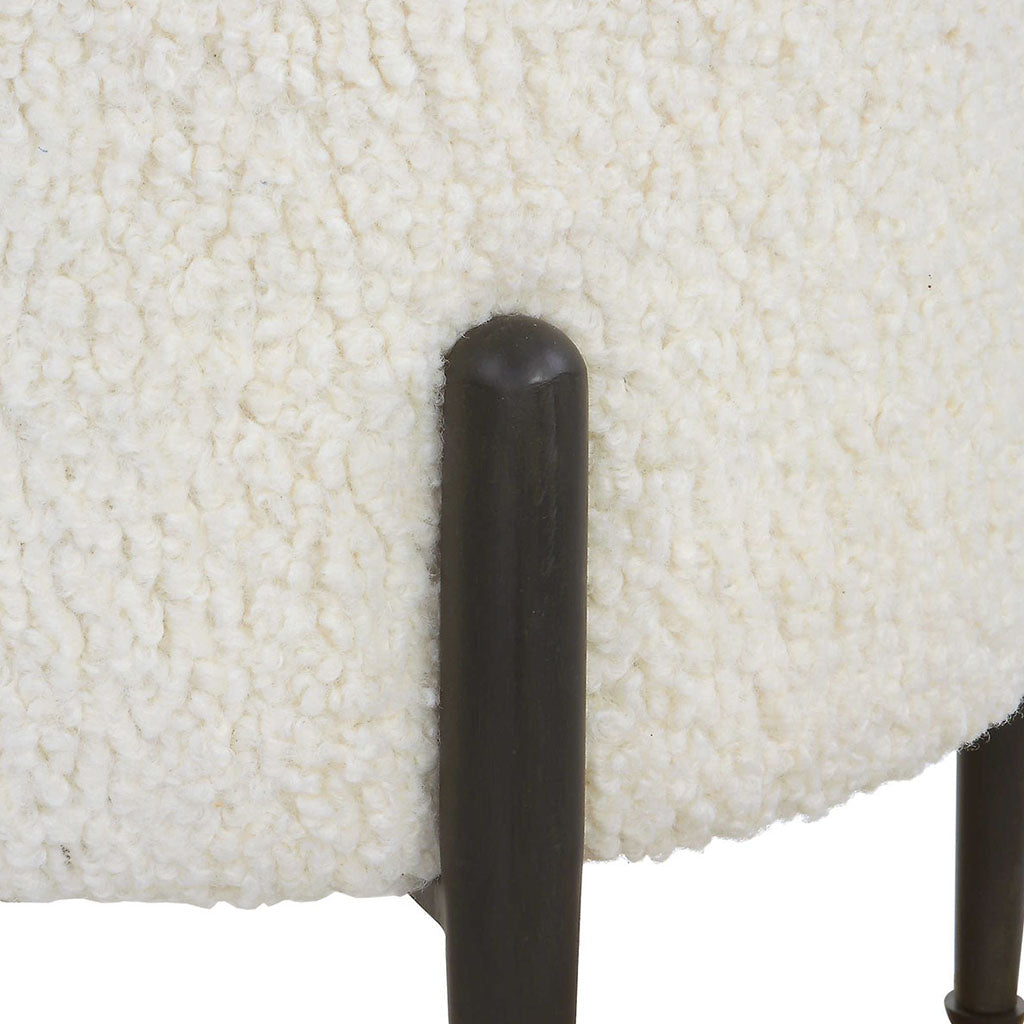 Plush Ottoman