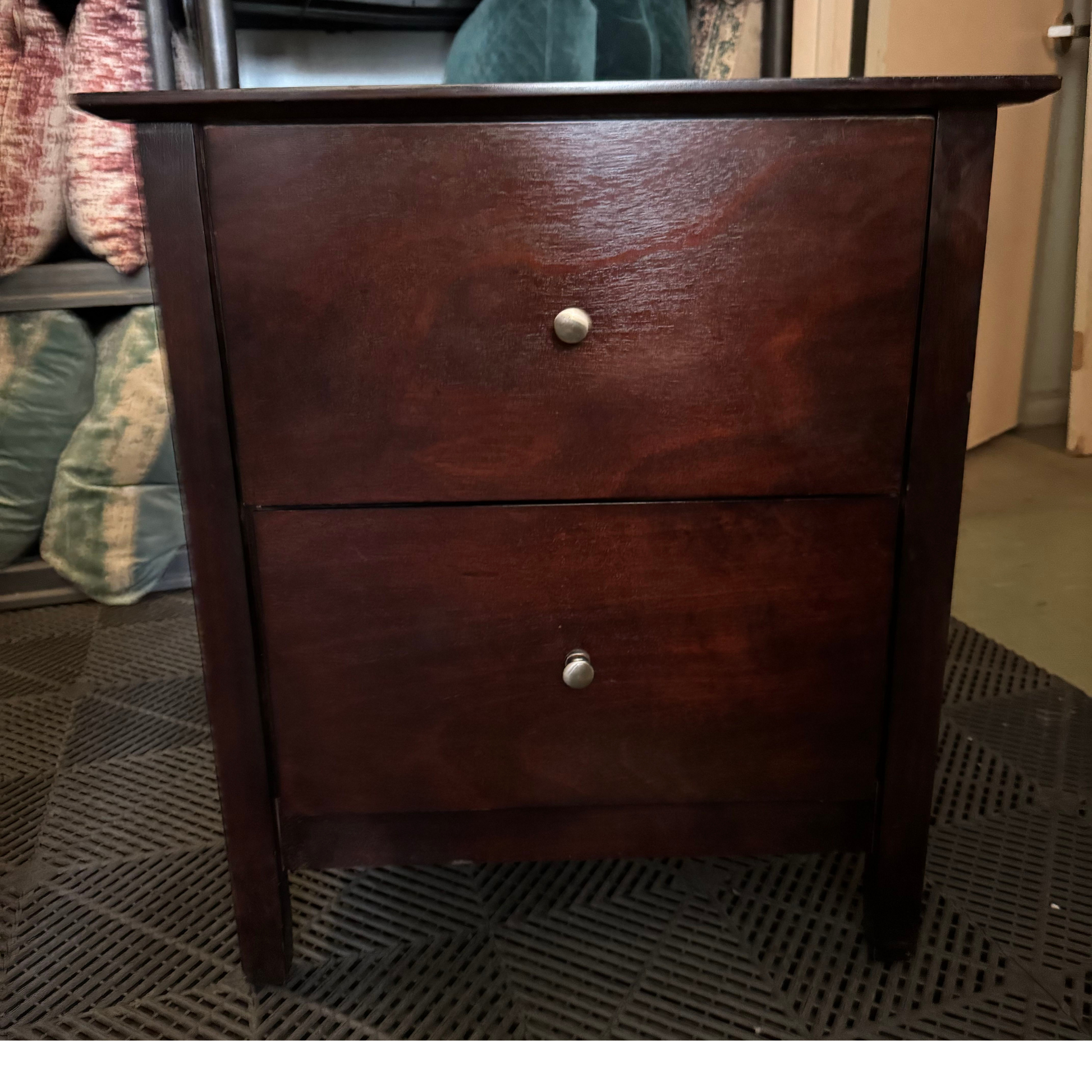 Dark Brown Nightstand For Sale