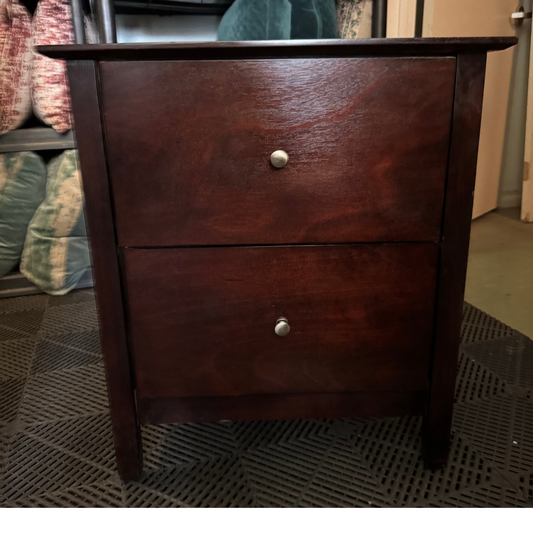 Dark Brown Nightstand For Sale