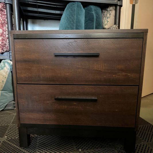 Dark Wood Nightstand For Sale