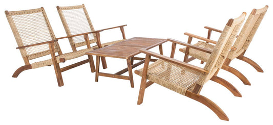5 Piece Coffee Table & Chair Set