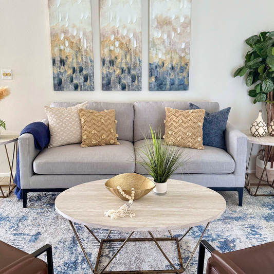Grey Sofa in a modern living room