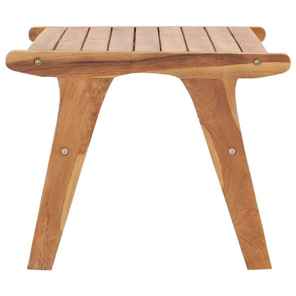 vidaXL Patio Chair with Footrest Solid Teak Wood-10